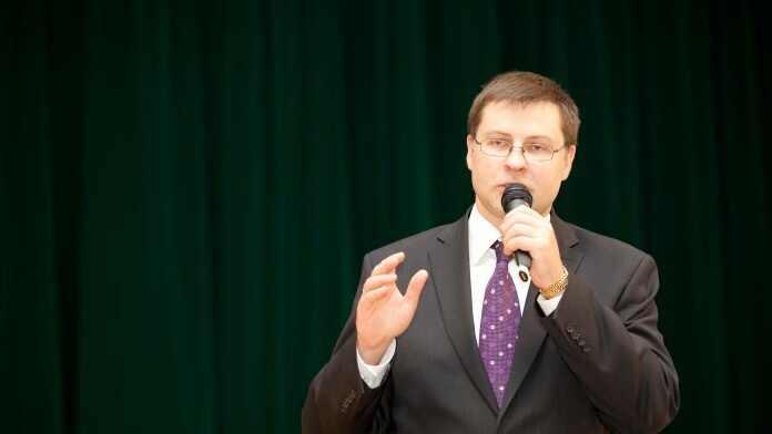 Commissioner Valdis Dombrovskis announces macro-financial assistance for Ukraine © Toms Norde, Valsts kanceleja