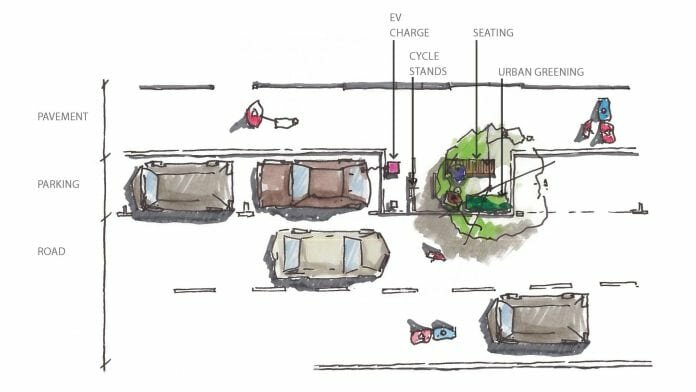 New project converts parking spaces into electric vehicle recharging points