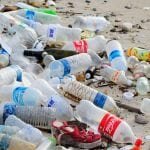 Plastic waste: bottle found on British beach